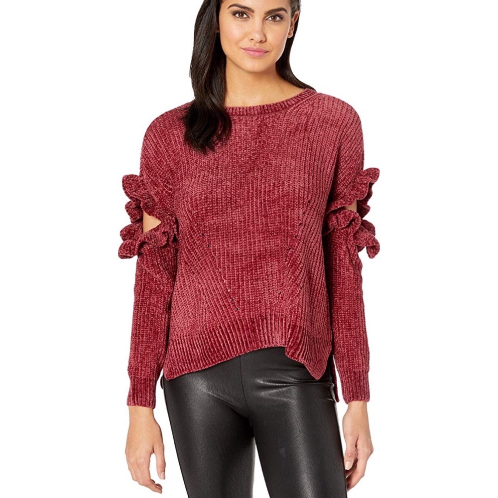Romeo & Juliet Couture Ruffled Sweater M
